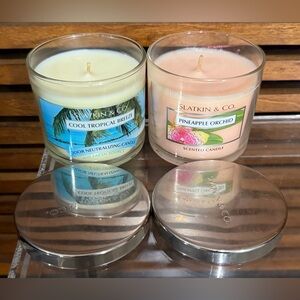 Lot Of 2 Rare HTF Bath & Body Works Scented 1-Wick Candles
